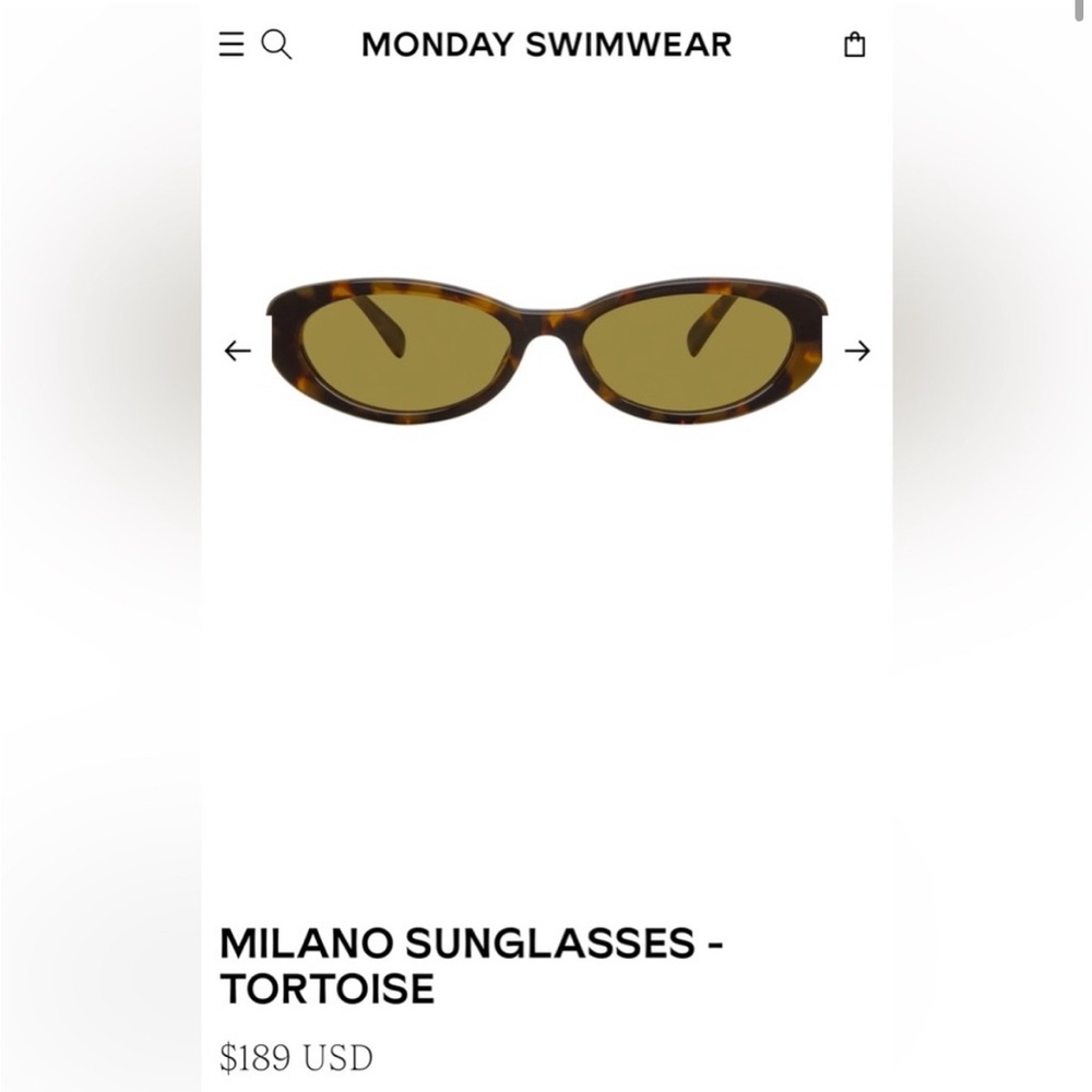 Monday Swimwear Milano Tortoise Sunglasses